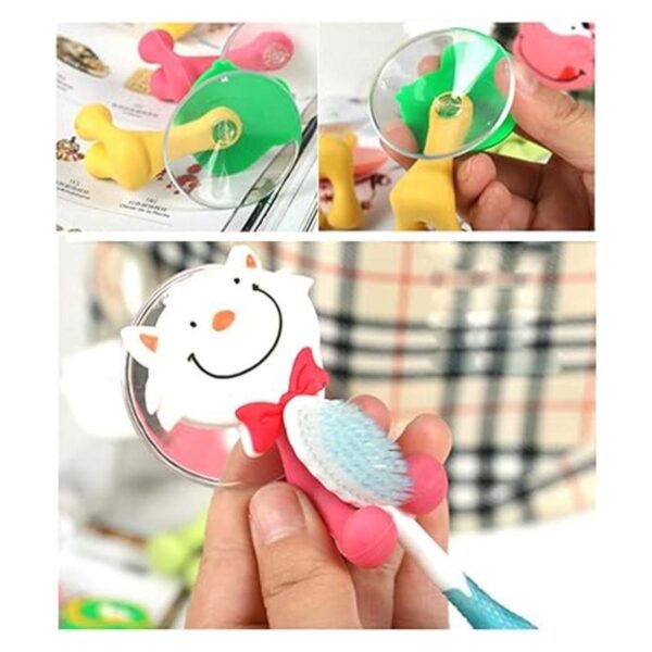 Juego de ganchos de soporte para cepillo de dientes para