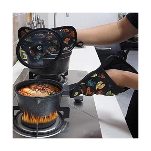 Guantes de horno LMLDETA ROJO 1 par resistente al calor