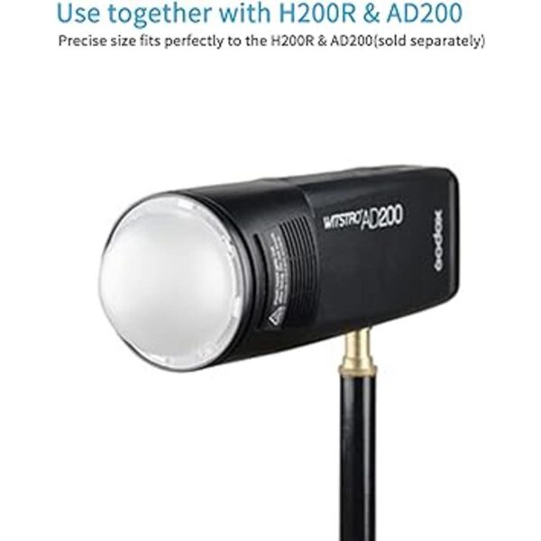 Godox AKR11 Difusor de cúpula para Godox V1 Flash de_3