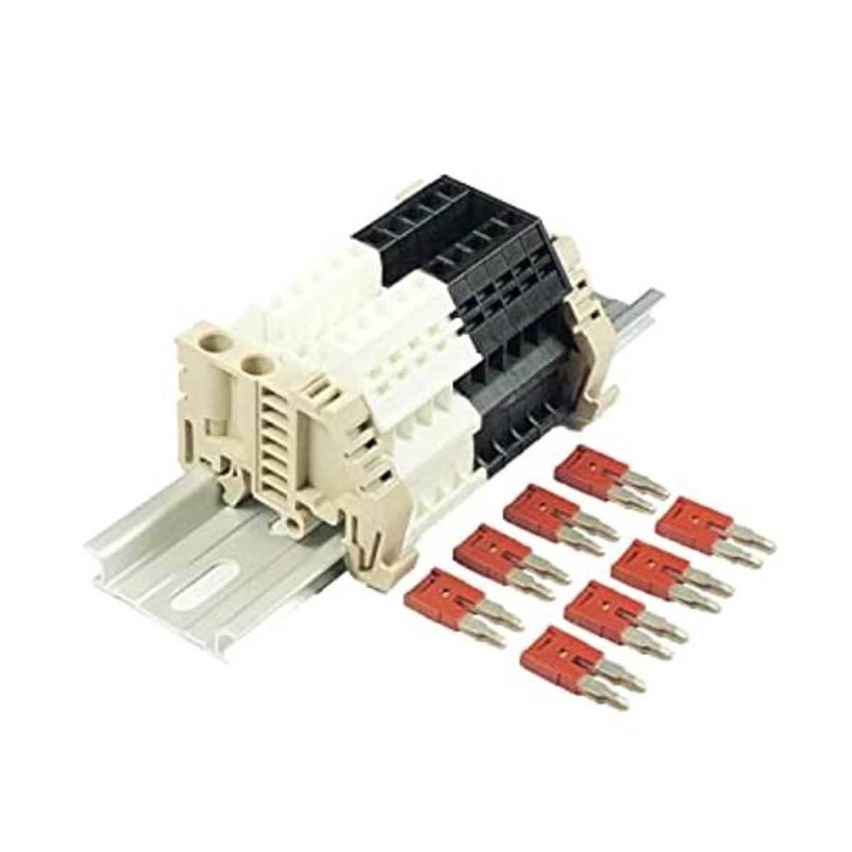 Dinkle Assembly DK2.5N BlancoNegro 10 Gang con Jumpers