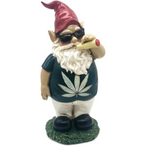 FICITI Gnome para fumar hierbas Gnomo de jardín_1