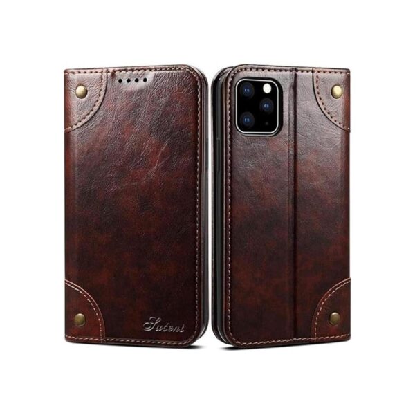 SINIANL Funda de piel para iPhone 11 funda tipo cartera_1