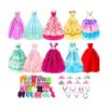 BARWA 10 vestidos con 17 accesorios hechos a mano ropa de_1