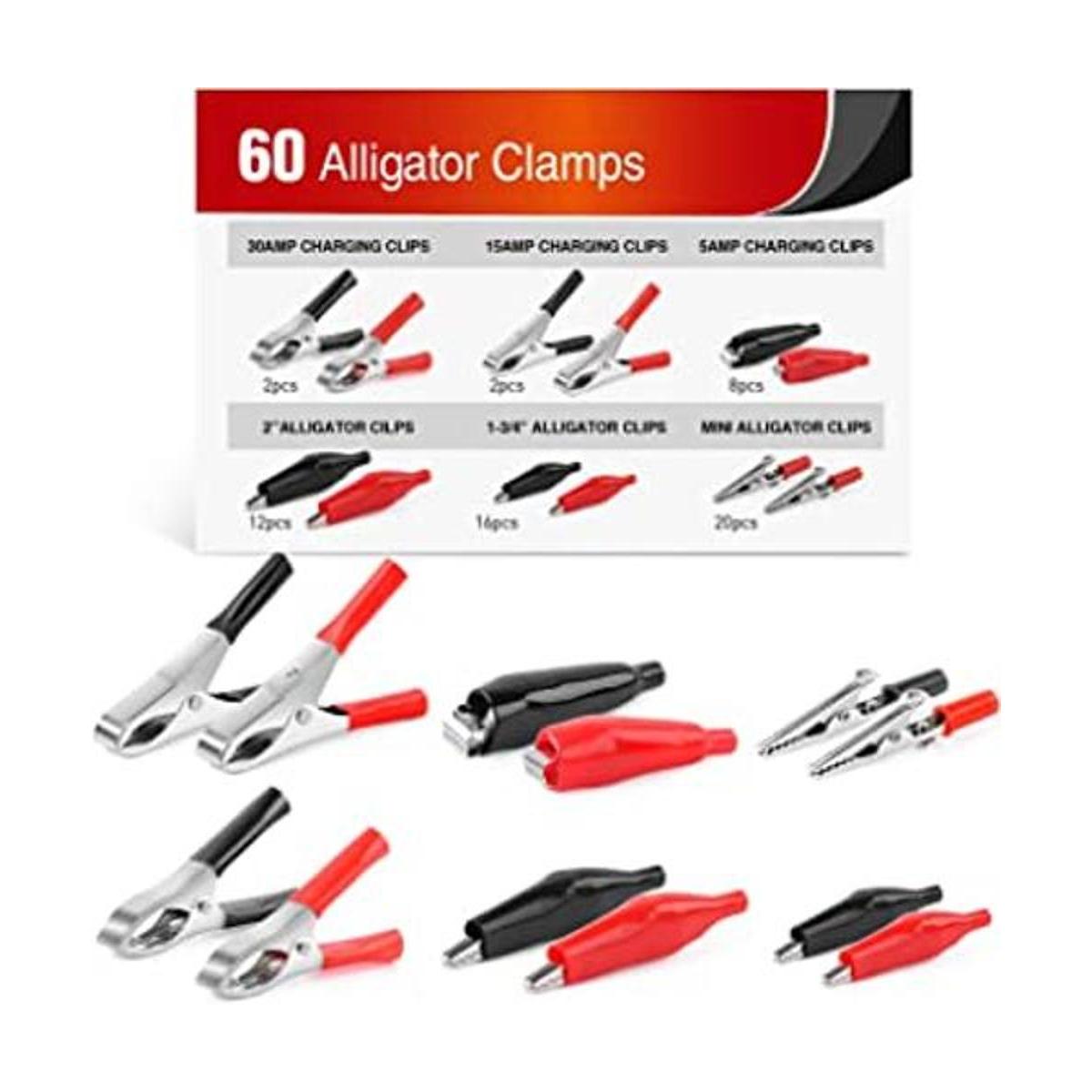 Nilight 50052R Abrazadera de clip de cocodrilo de metal