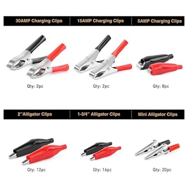 Nilight 50052R Abrazadera de clip de cocodrilo de metal_3