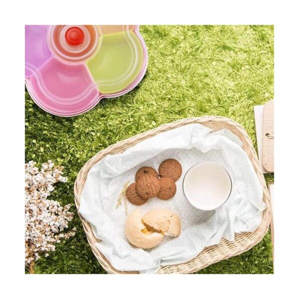 Hslife Recipiente de frutas con forma de flor de colores_5