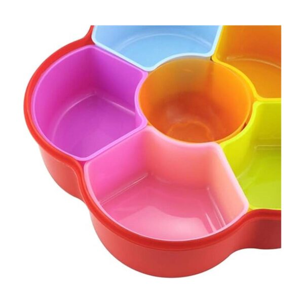 Hslife Recipiente de frutas con forma de flor de colores_3