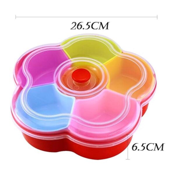 Hslife Recipiente de frutas con forma de flor de colores_2