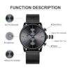 GOLDEN HOUR Reloj de moda para hombre elegante_3