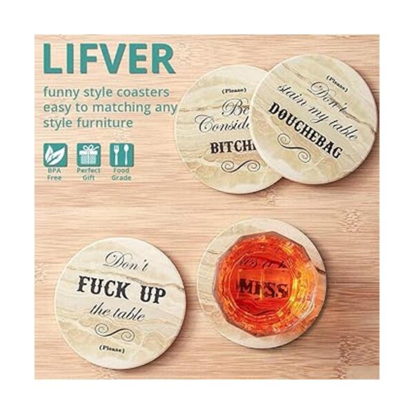 LIFVER Divertidos posavasos para bebidas con soporte_2