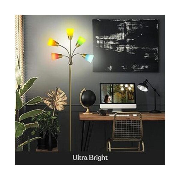 Brightech Medusa Lámpara de pie LED moderna lámpara de_3