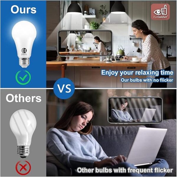 Bombilla LED A19 equivalente a 9 W 75 W 1000 lúmenes_6