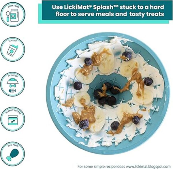 Lickimat Salpicaduras comedero lento para perros tapete_6