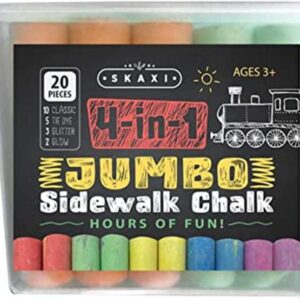 Skaxi 4 en 1 Jumbo Sidewalk Chalk 4 Tipo Clásico Tie_1