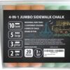 Skaxi 4 en 1 Jumbo Sidewalk Chalk 4 Tipo Clásico Tie_2