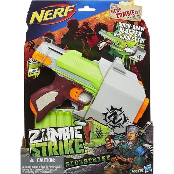Dinamitero de juguete Nerf Zombie Strike Sidestrike Gris_2