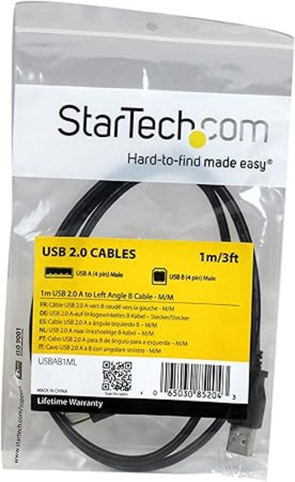 StarTech. com Cable USB 2.0 A a ángulo izquierdo B Cable_6