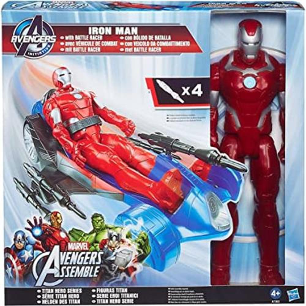 Iron Man Figura con Batalla Racer Marvel Avengers Titan