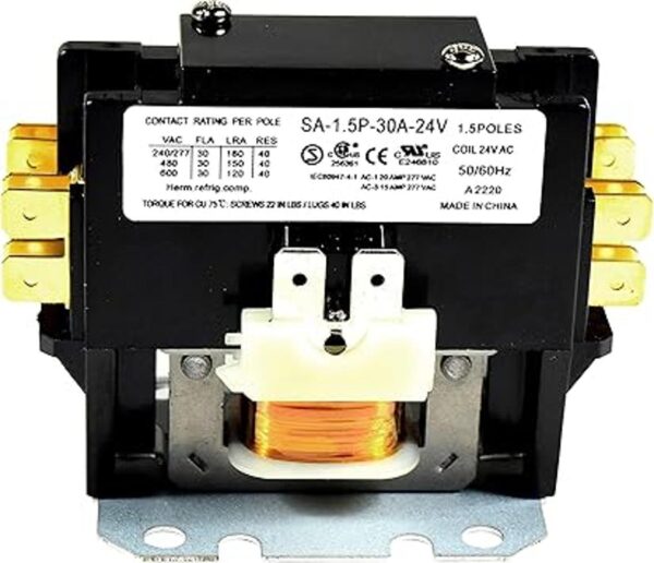 HQRP Contactor de condensador de un solo polo1 polo 30