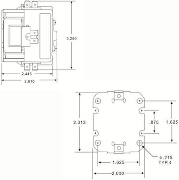 HQRP Contactor de condensador de un solo polo1 polo 30