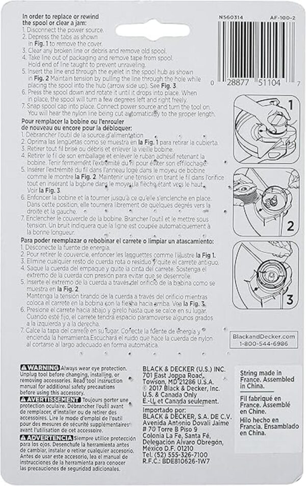 BLACKDECKER Carrete de repuesto para línea de_4