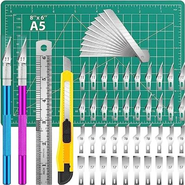 DIYSELF Exacto Juego de 2 cuchillos de manualidades con_1