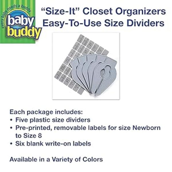 Baby Buddy SizeIt Separadores organizadores para perchas_6