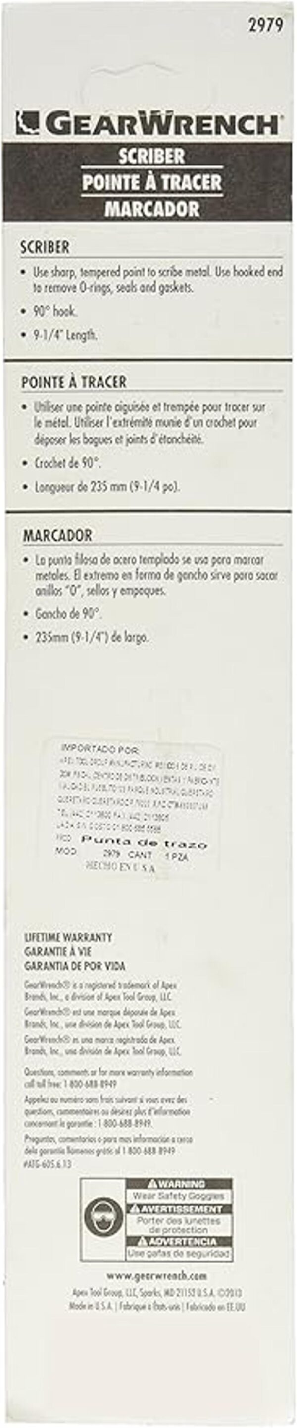 Llave de engranajes de doble extremo 2979_2
