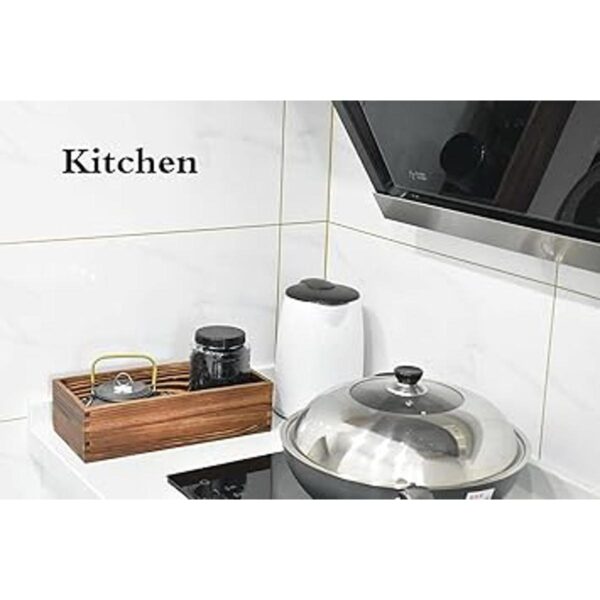 Caja rústica de decoración de baño divertida cesta de