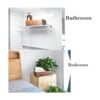 Caja rústica de decoración de baño divertida cesta de