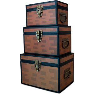Cajas de cartón Pixel Treasure juego de 3 decoración_1