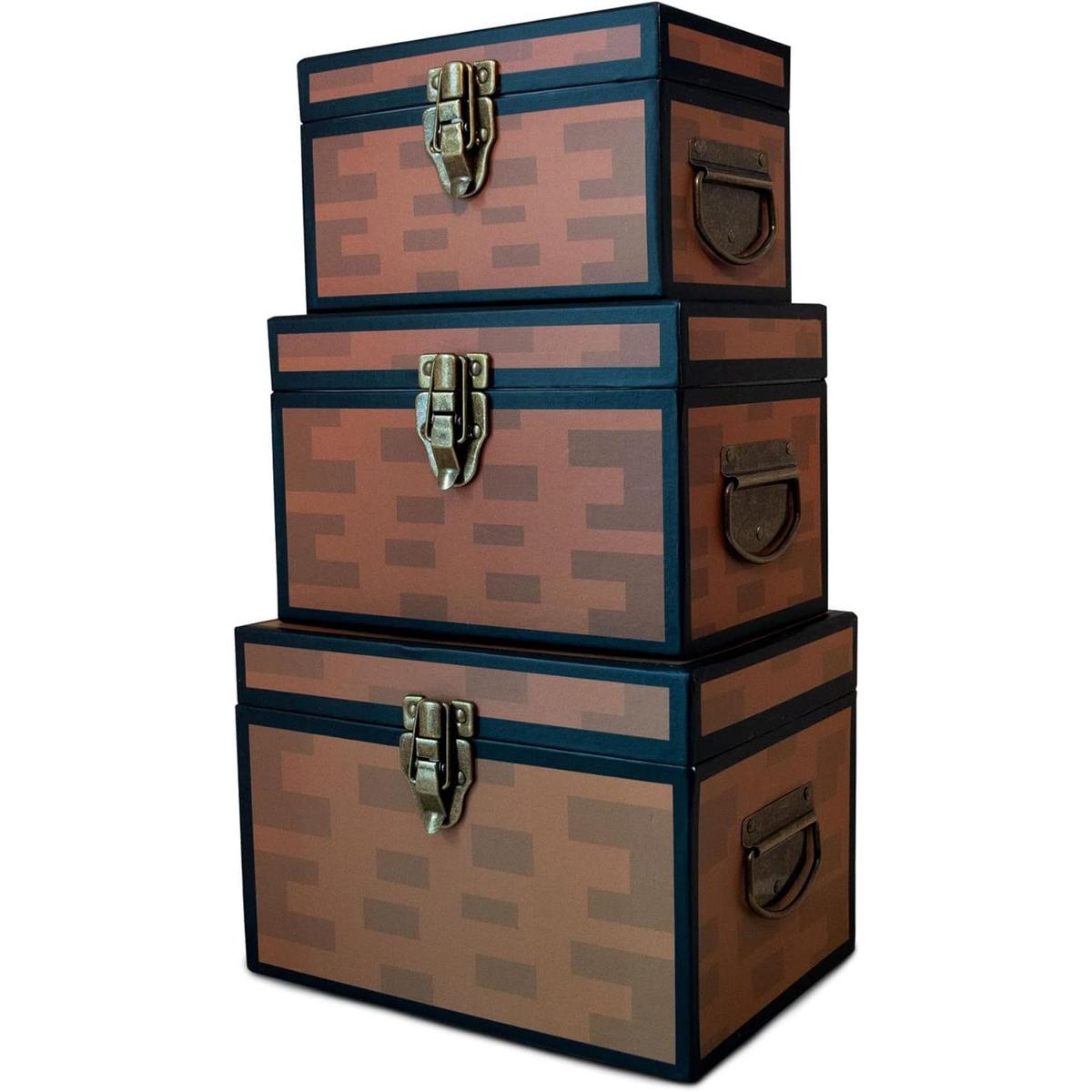 Cajas de cartón Pixel Treasure juego de 3 decoración