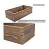 Caja rústica de decoración de baño divertida cesta de