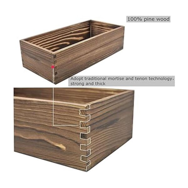 Caja rústica de decoración de baño divertida cesta de