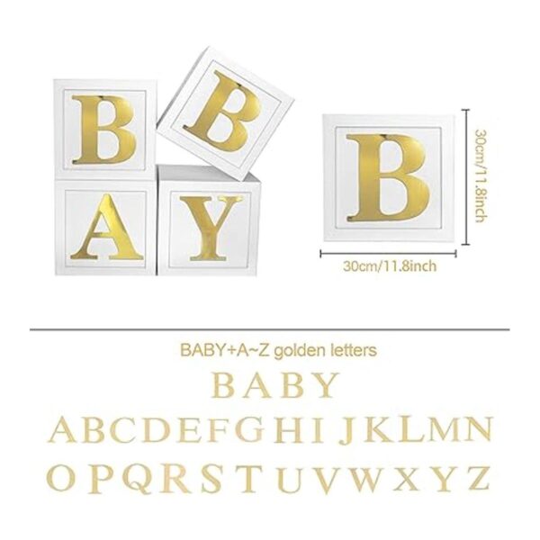 Cajas de baby shower decoraciones de fiesta 4 cajas_2