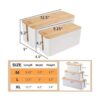 Caja organizadora de gestión de cables tapa de bambú_6