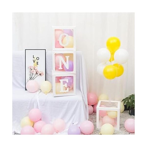 Cajas de globos para el primer cumpleaños para niños o