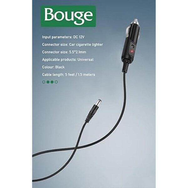 Cajjer 12 V cargador de coche DC cable de alimentación con_2
