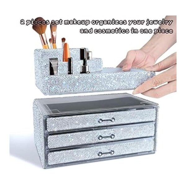 Cajón organizador de maquillaje cajas de exhibición de_2