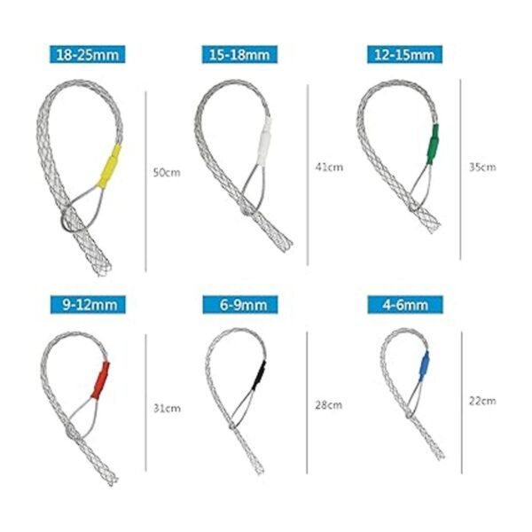 Calcetines de 9 a 0.472 in para tirar de cables de malla_2