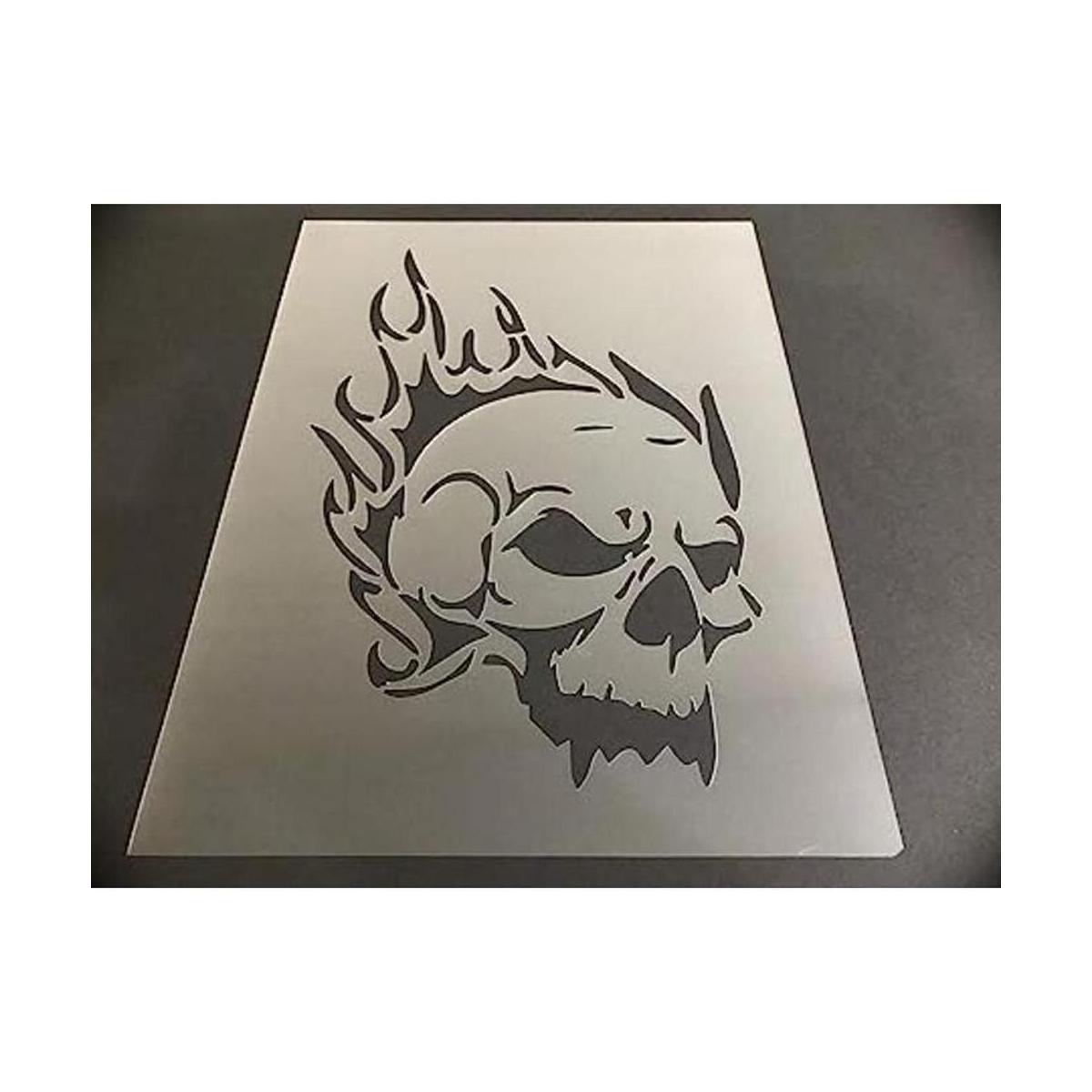 Calavera 9 reutilizable resistente plantilla