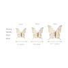 Calcomanía de pared de mariposa dorada champán en 3D con_6
