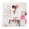 Calcomanía de pared con cita inspiradora para niña negra_5