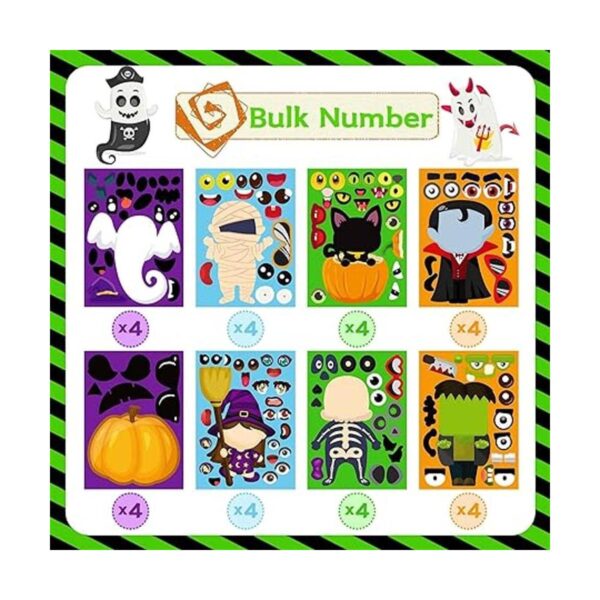 Calcomanías de Halloween para niños 32 unidades juegos