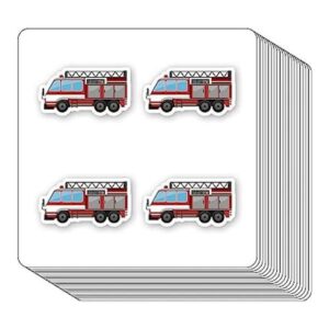 Calcomanías de camión de bomberos de 1 pulgada para_1