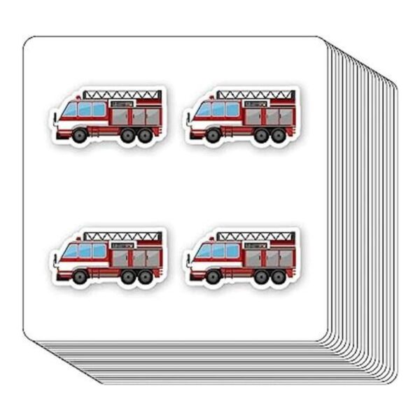 Calcomanías de camión de bomberos de 1 pulgada para_1