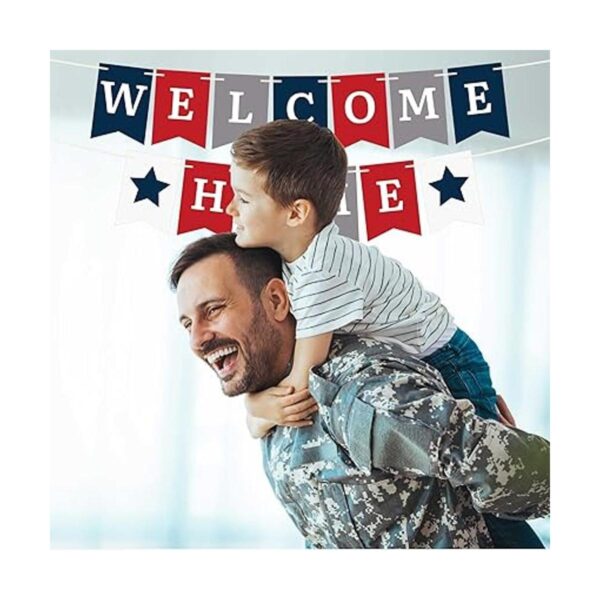 Banner de bienvenida militar preencordado NO DIY