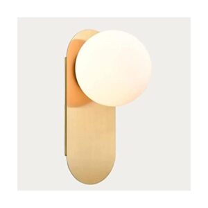 HOLKIRT Lámpara de pared moderna de latón con globo de_1