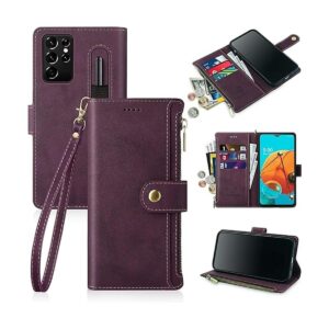 Antsturdy Funda tipo cartera para Samsung Galaxy S21 Ultra_1