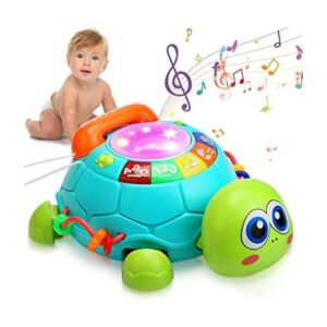 HumorPlay Juguetes musicales de tortuga para bebés de 6 a_1